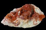 Natural, Red Quartz Crystal Cluster - Morocco #153771-1